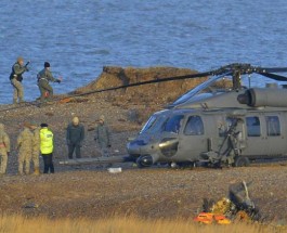 Катастрофа вертолета США в 130 милях от Лондона.