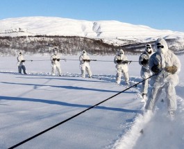 Королевская морская пехота готовится воевать в условиях русской зимы.