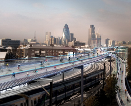 В Лондоне появится сеть воздушных вело дорог.